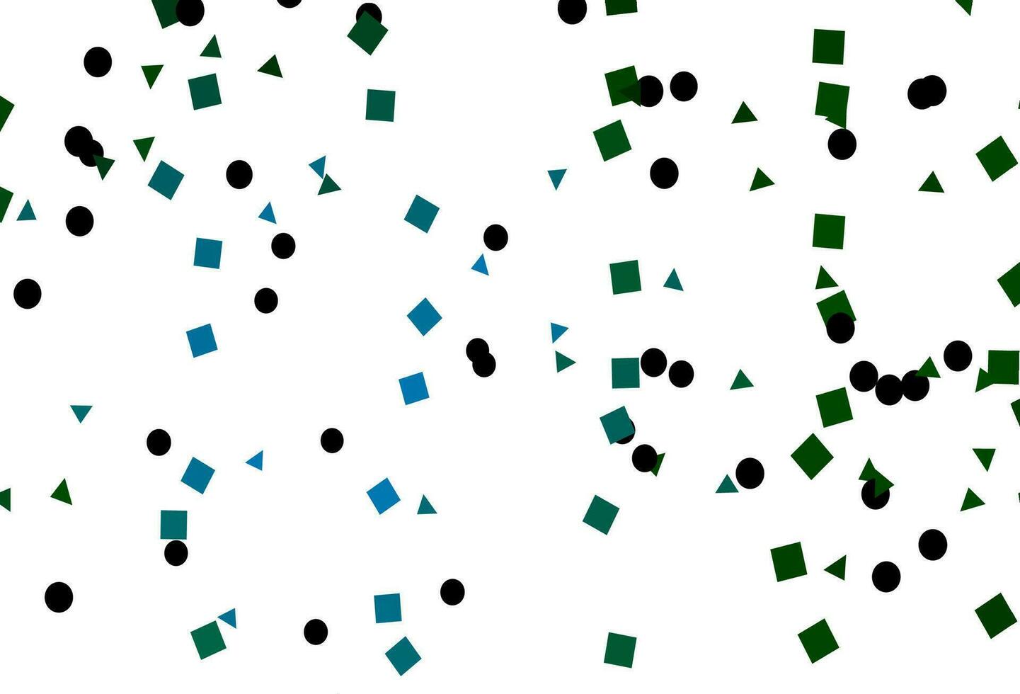Light Blue, Green vector cover in polygonal style with circles.
