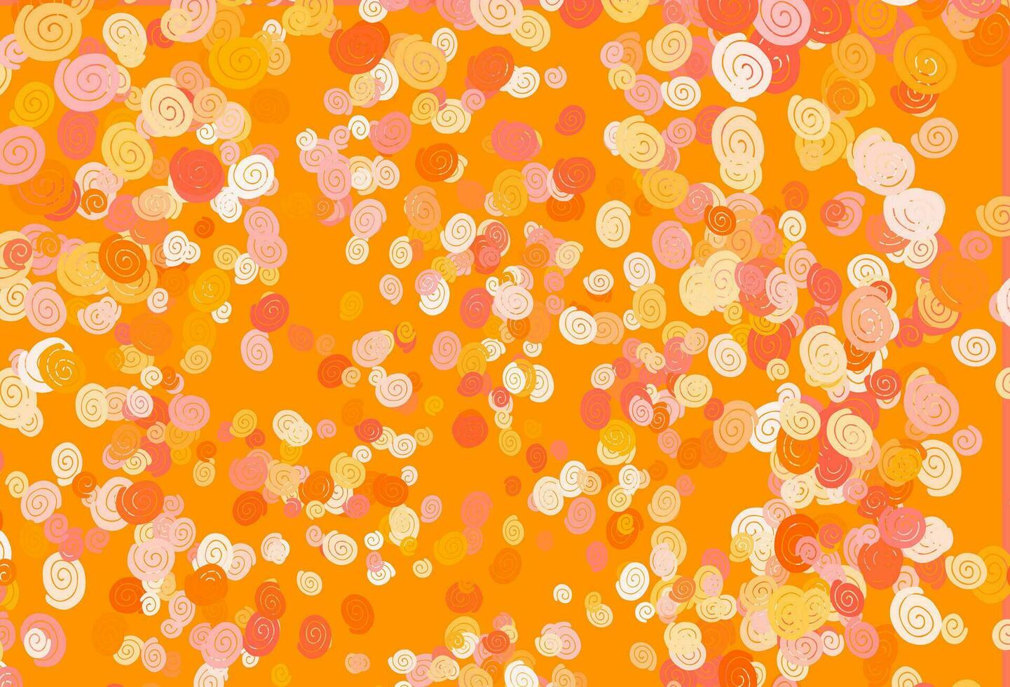 Light Yellow, Orange vector template with lava shapes.