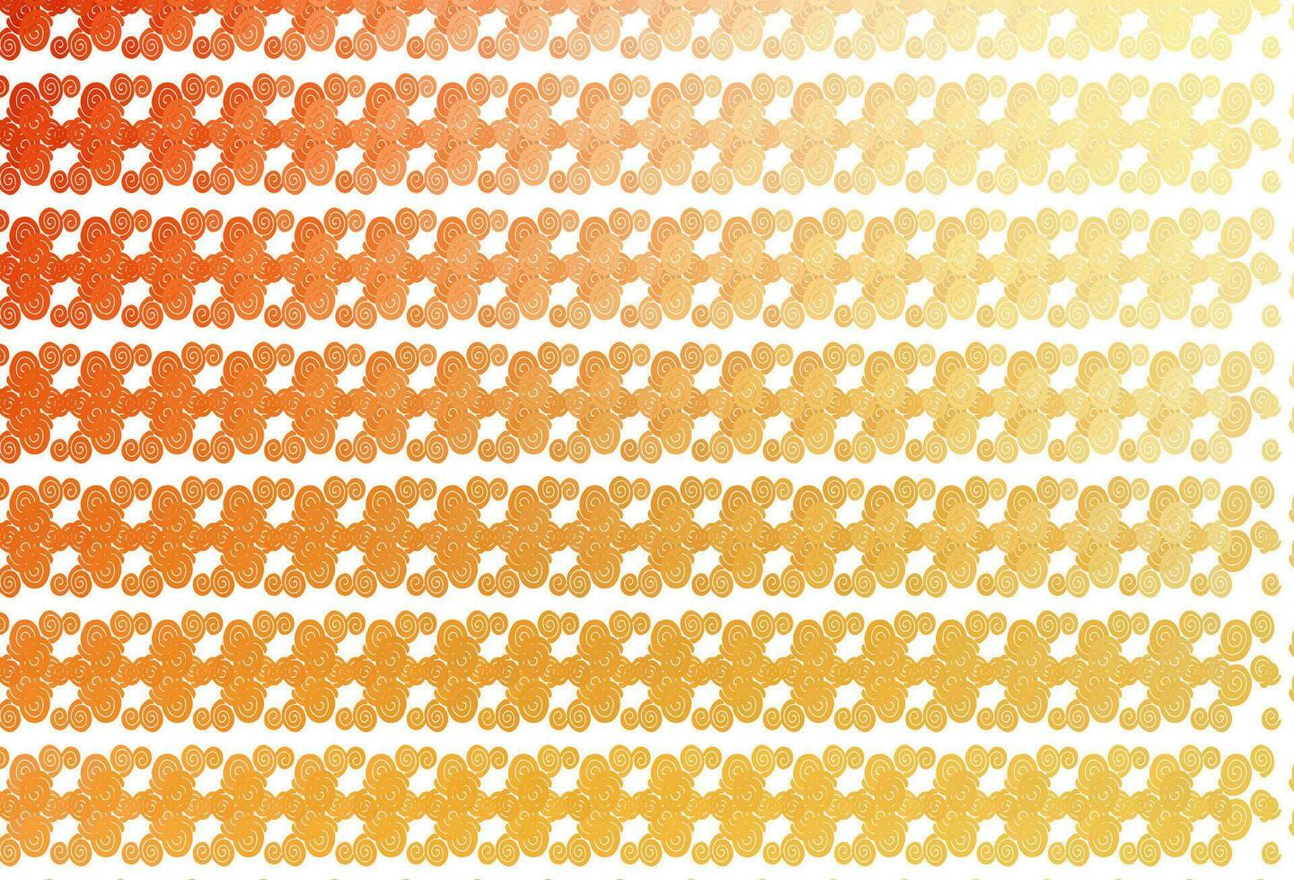 Light Yellow, Orange vector template with bent lines.