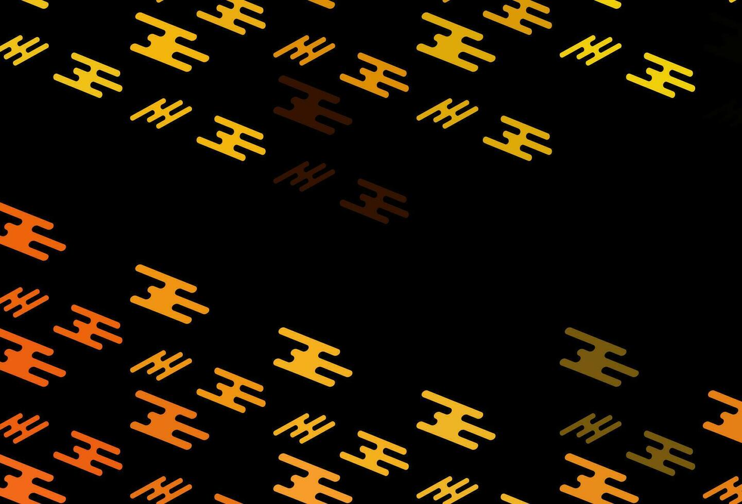 Dark Yellow, Orange vector template with repeated sticks.