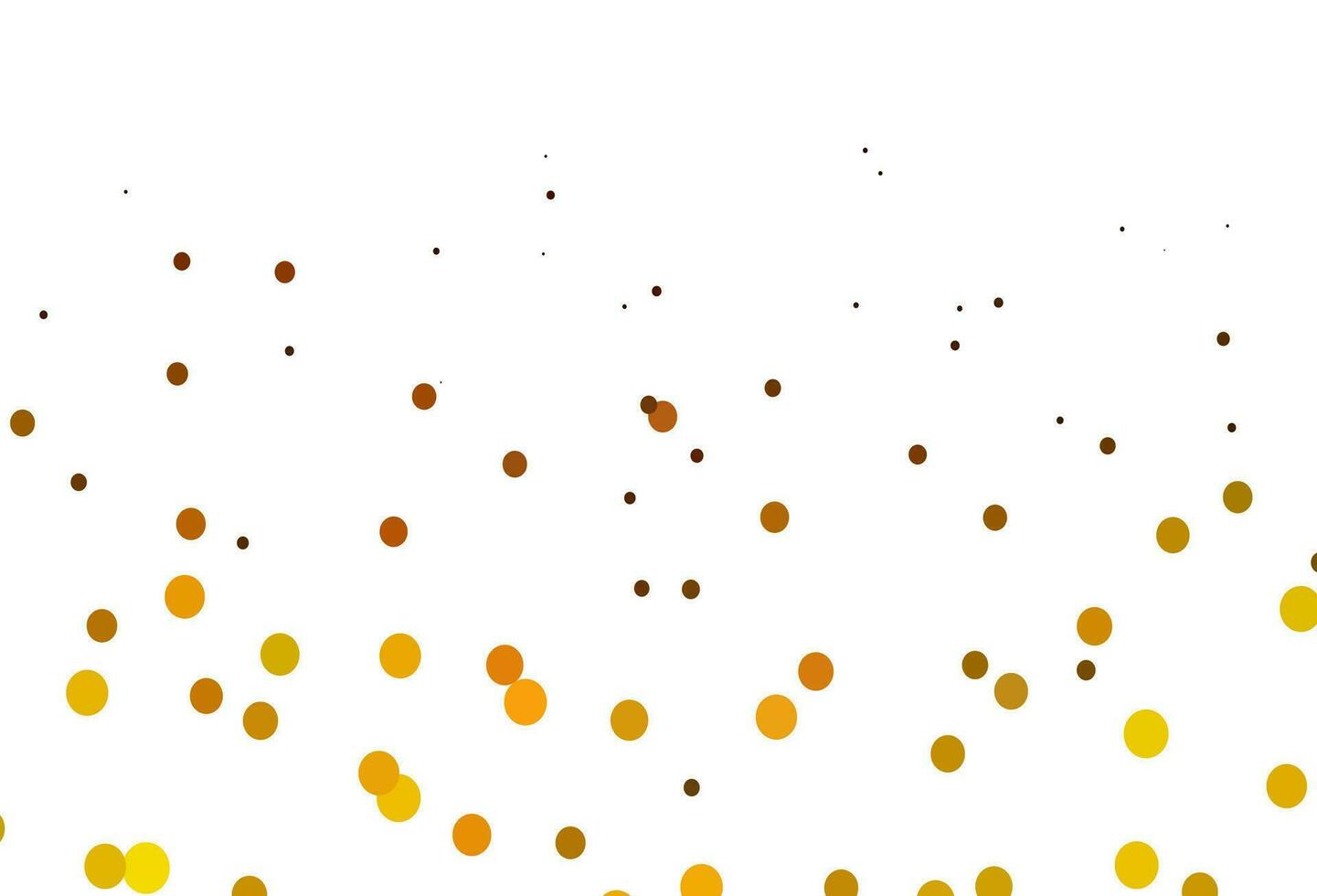 diseño vectorial de color amarillo claro, naranja con formas circulares. vector