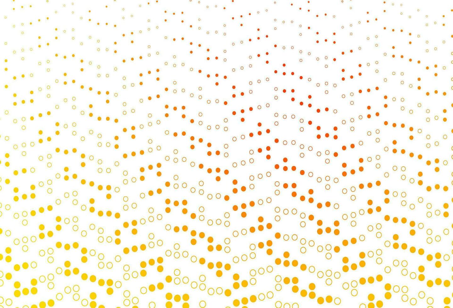 Light Yellow, Orange vector backdrop with dots.