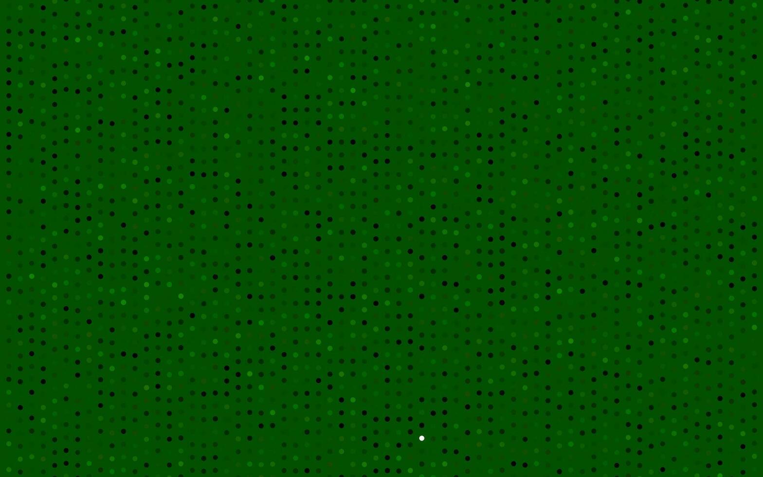 Dark Green vector pattern with spheres.