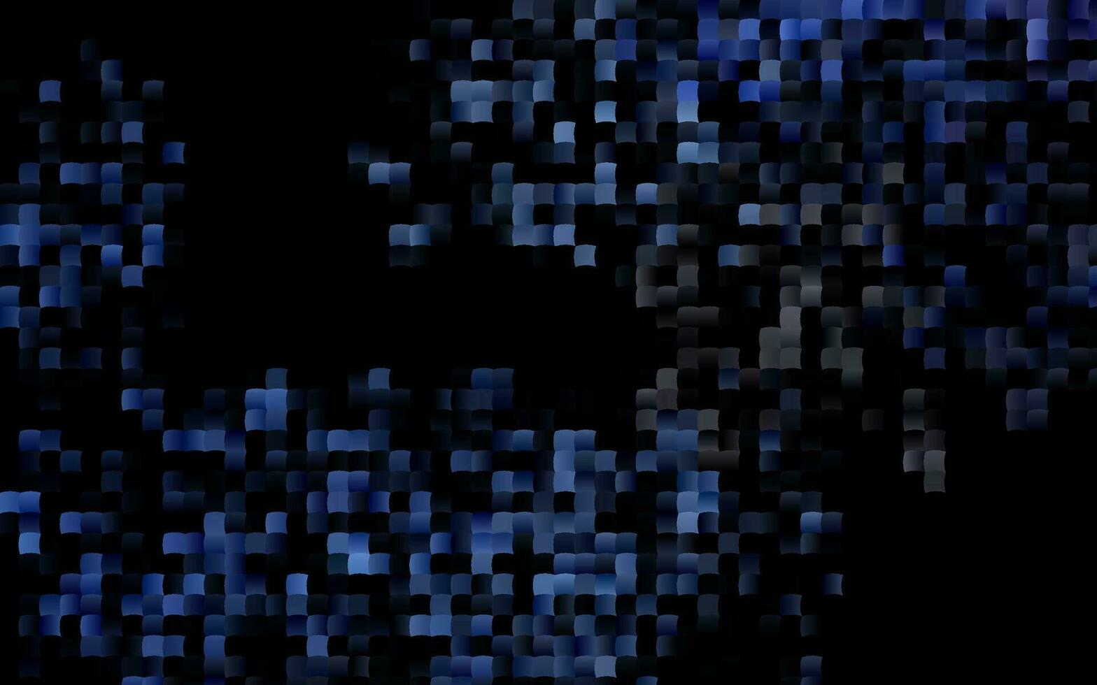 Dark BLUE vector backdrop with rectangles, squares.