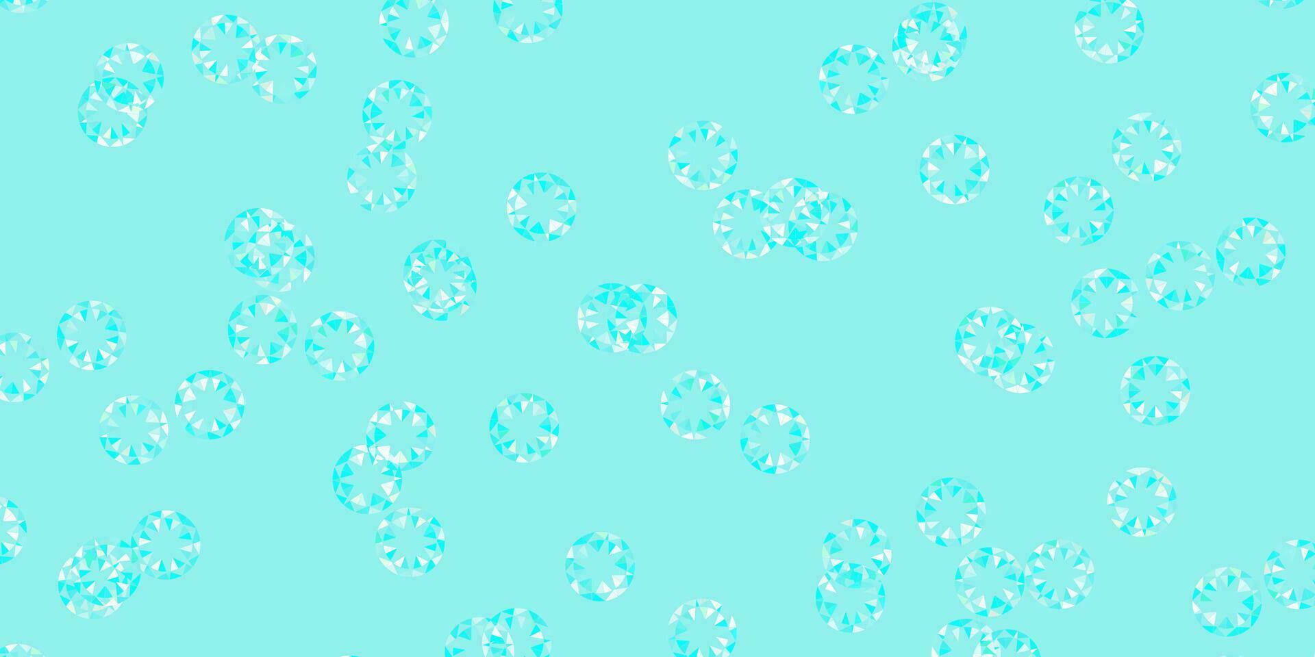 plantilla de vector azul claro, verde con círculos.