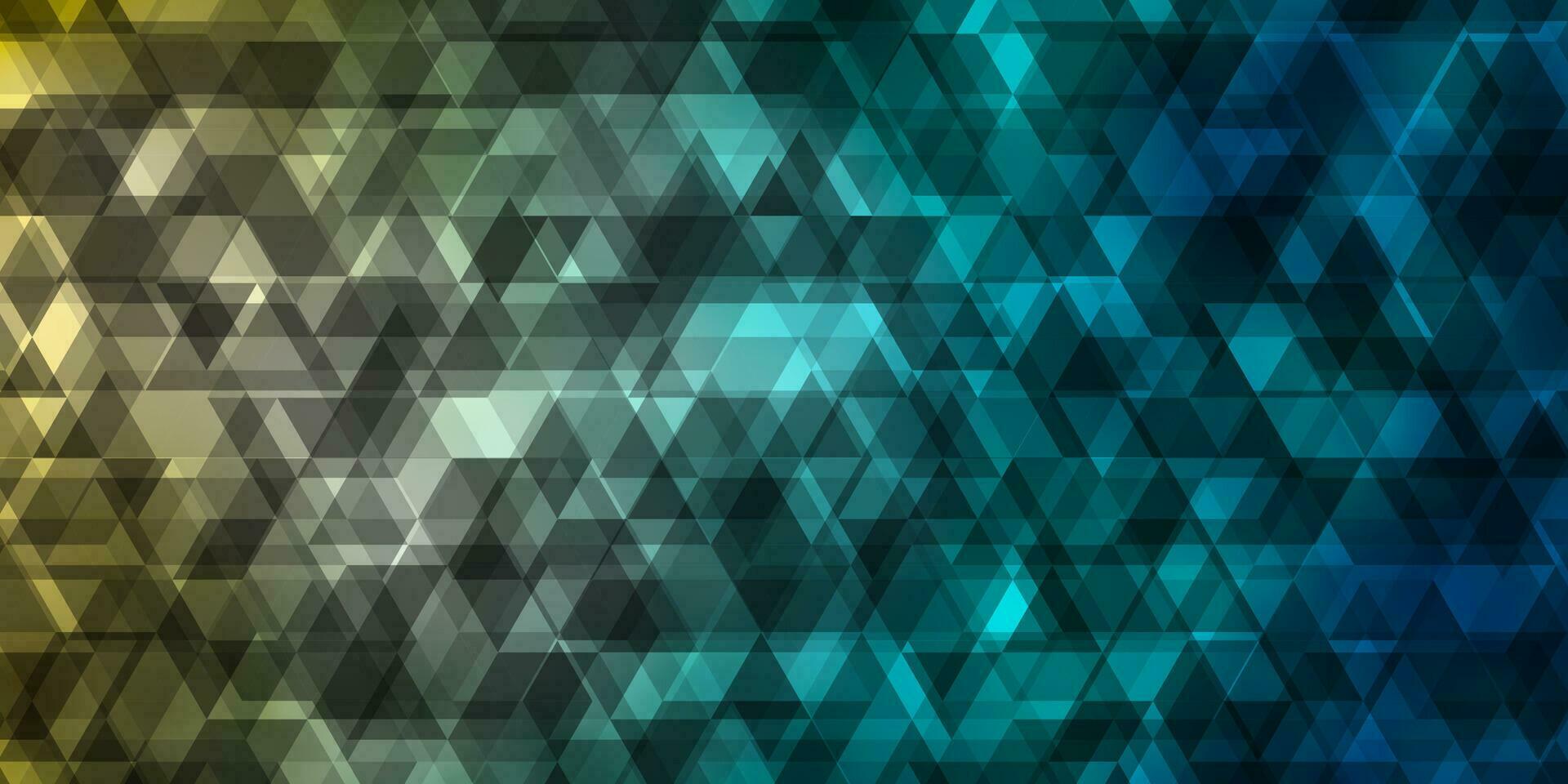 Light Blue, Yellow vector background with lines, triangles.