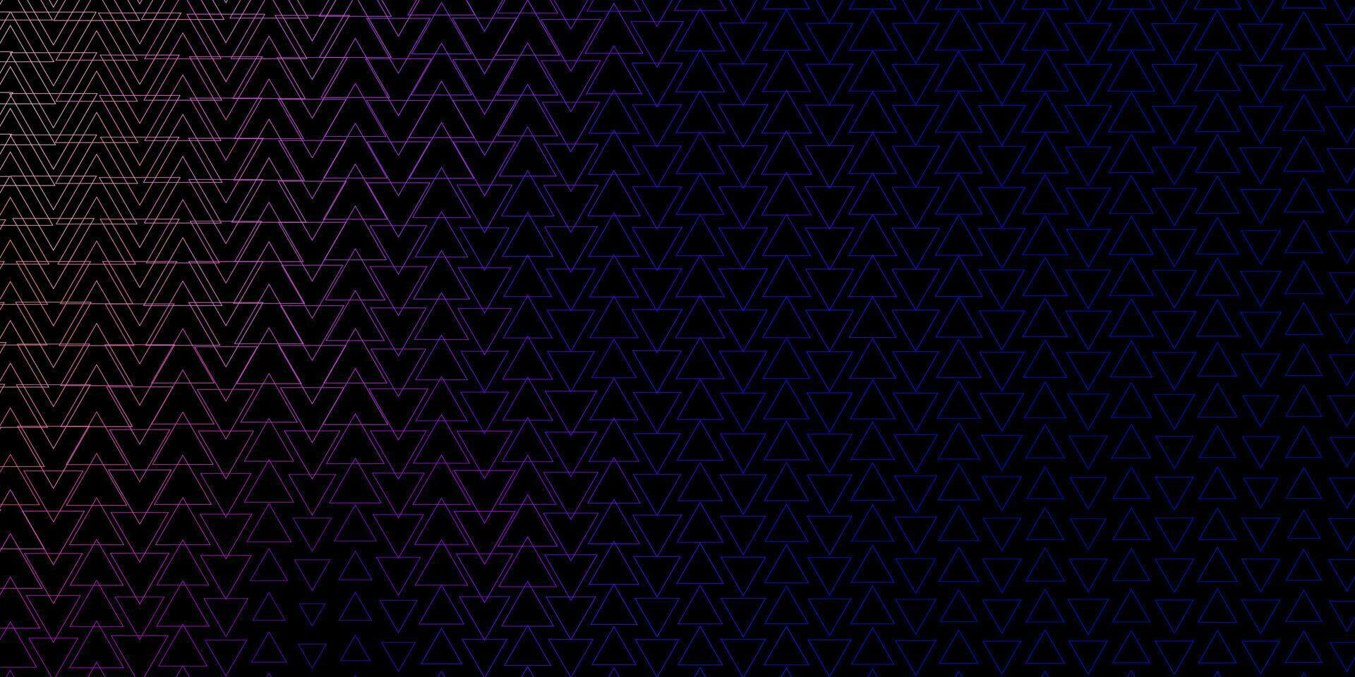 Dark Blue, Yellow vector background with triangles.