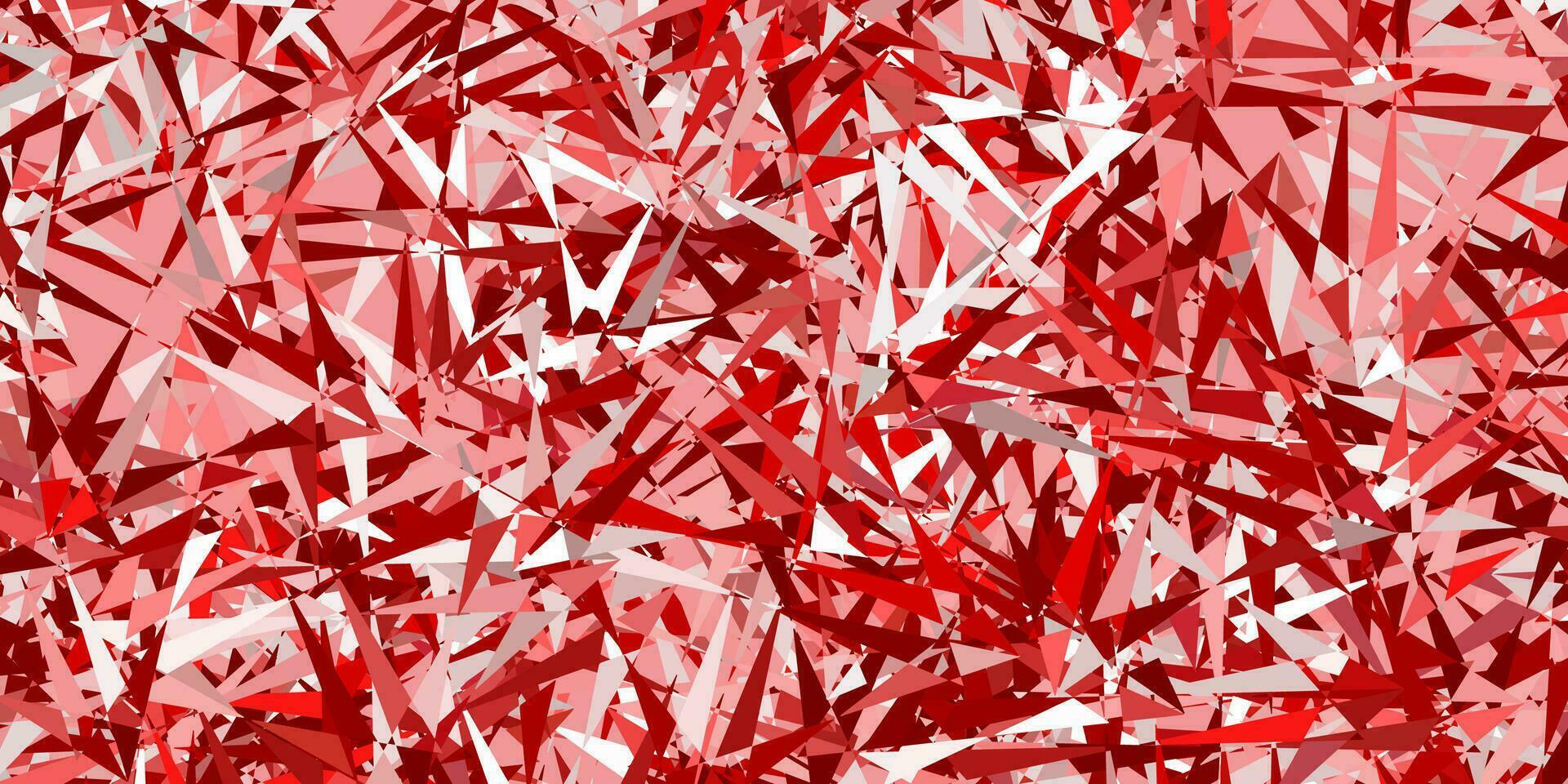 Light red vector background with polygonal forms.