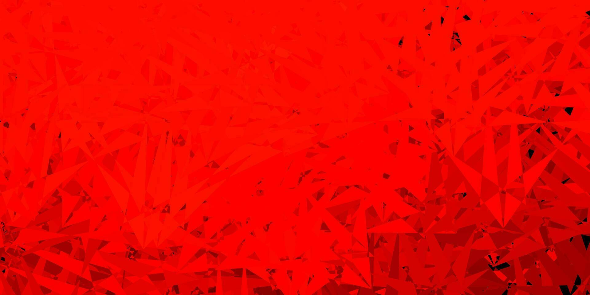 Dark red vector background with polygonal forms.