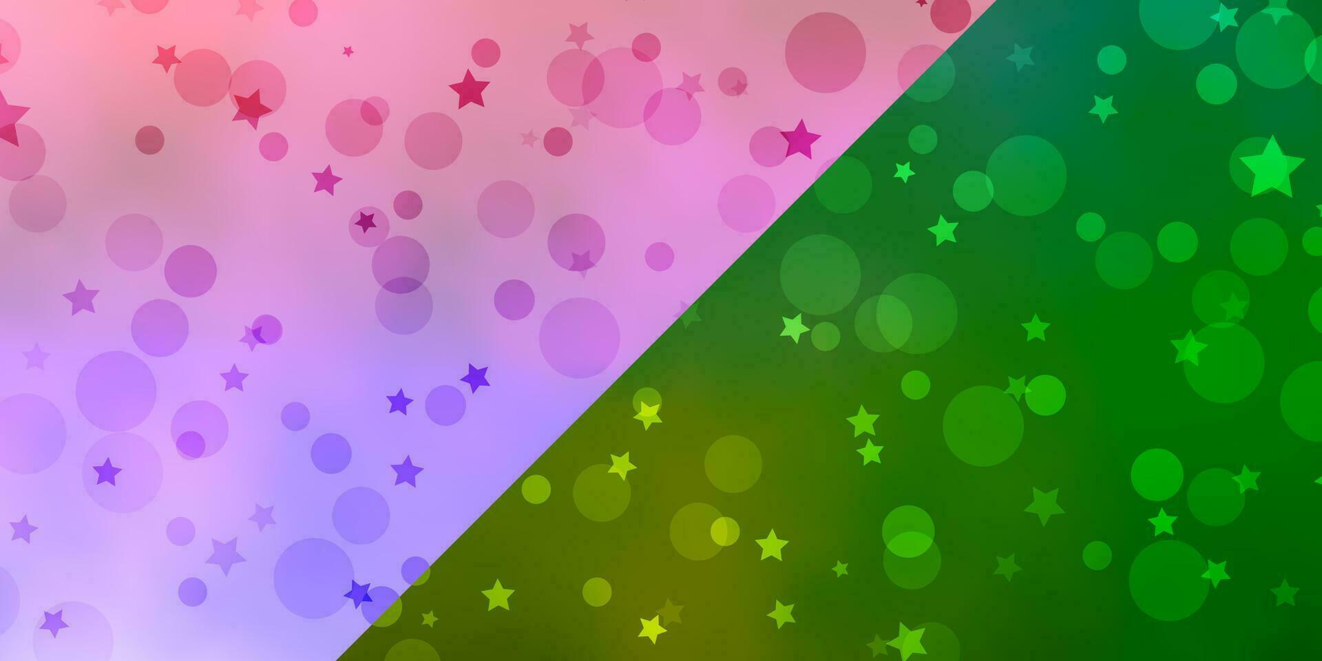 Vector backdrop with circles, stars.