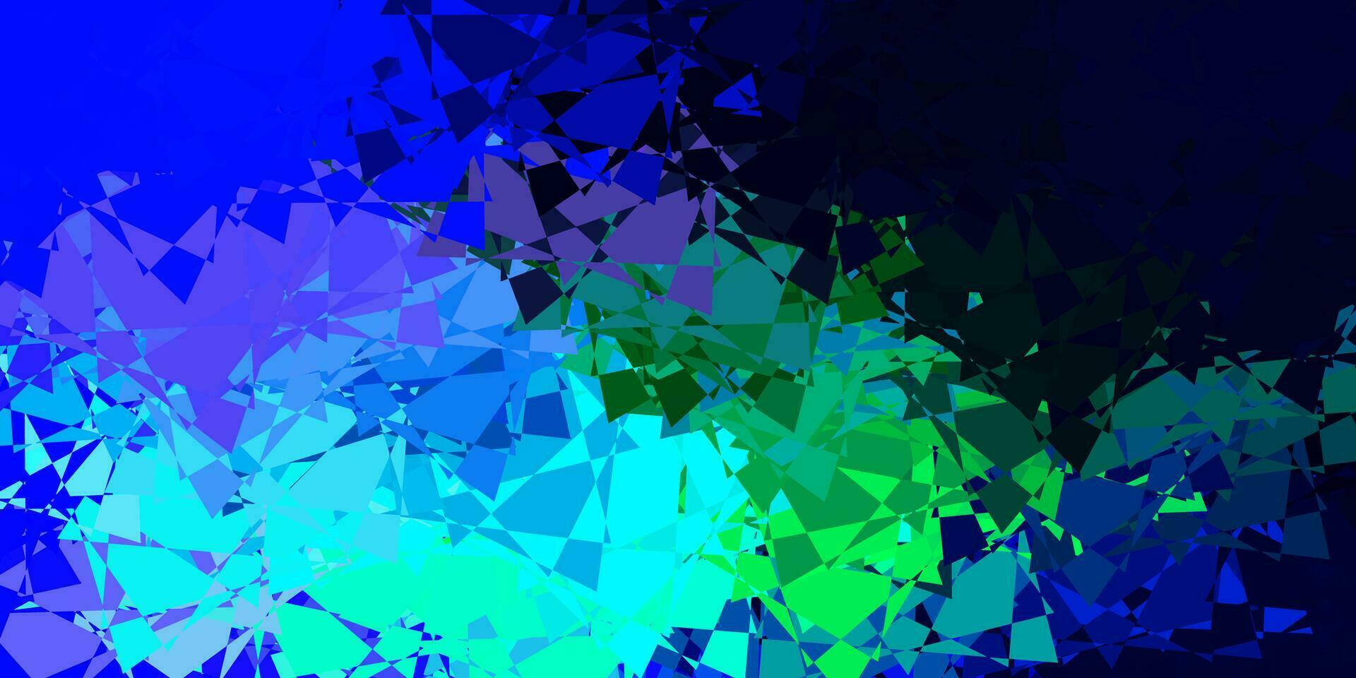 Light Blue, Green vector background with polygonal forms.