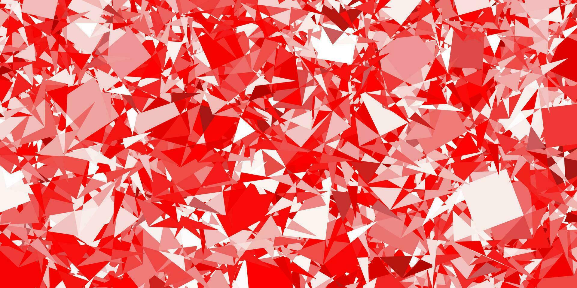 Light Red vector background with polygonal forms.