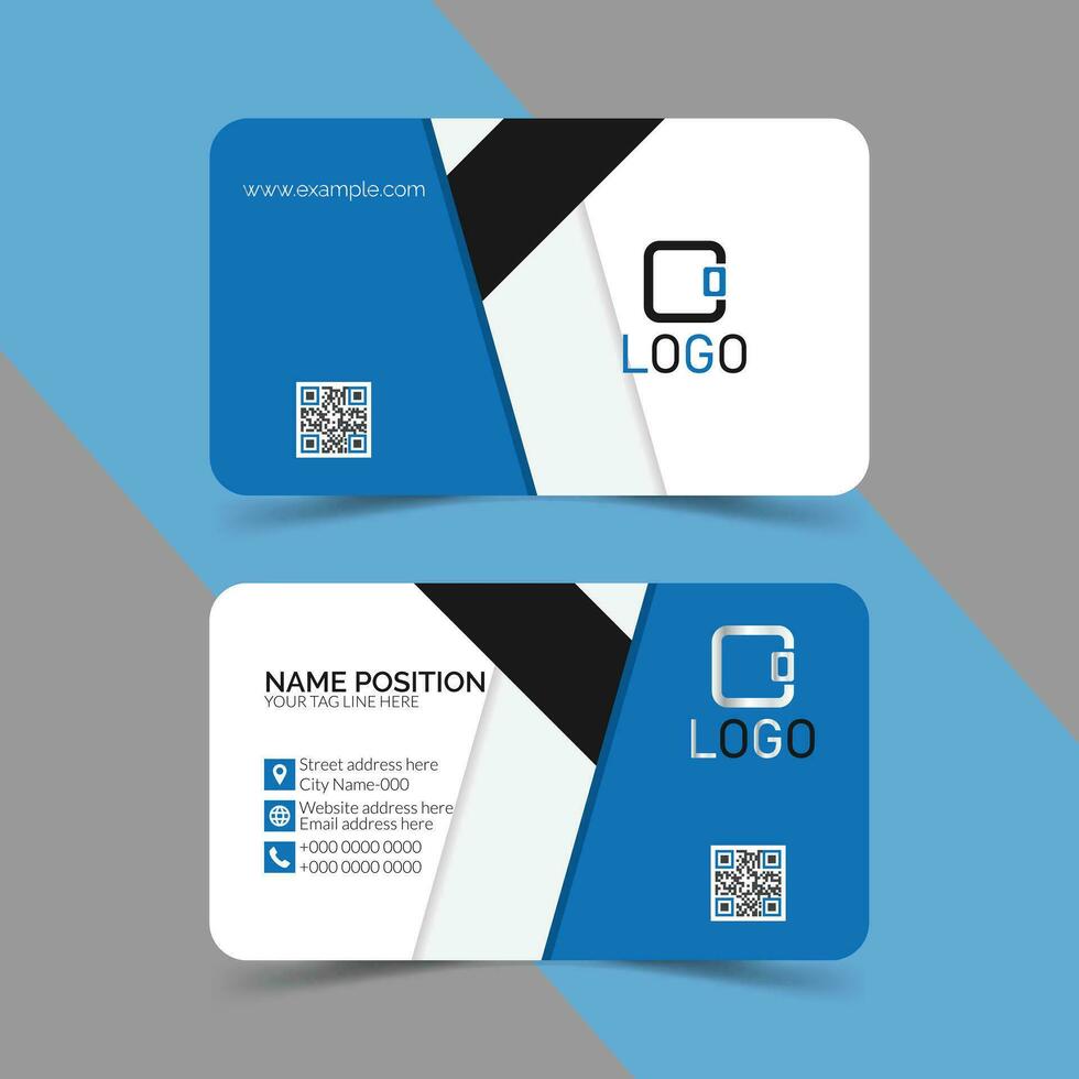 moderno negocio tarjeta disposición. visitando tarjeta para negocio y personal usar. vector ilustración diseño.