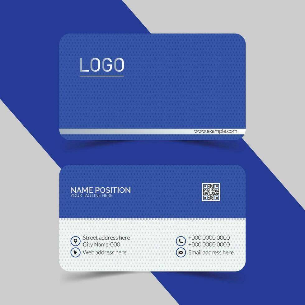 Elegant corporate business card layout vector