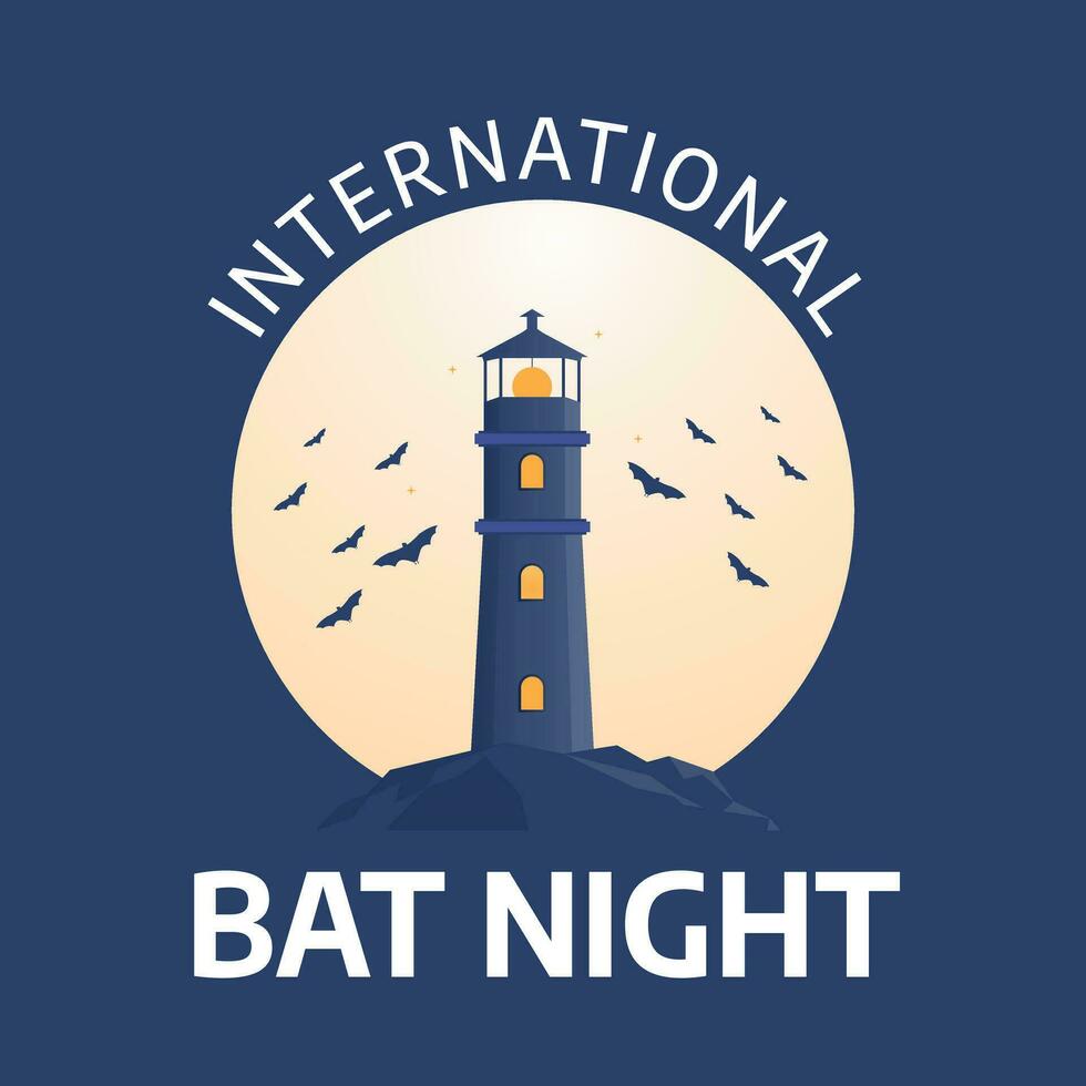 International bat night design template good for celebration. bat night vector illustration. bat silhouette design vector. flat design. eps 10.