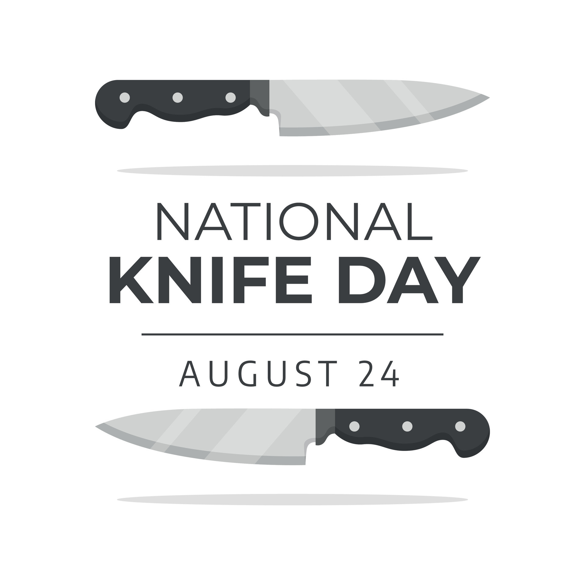 national knife day design template good for celebration. knife vector