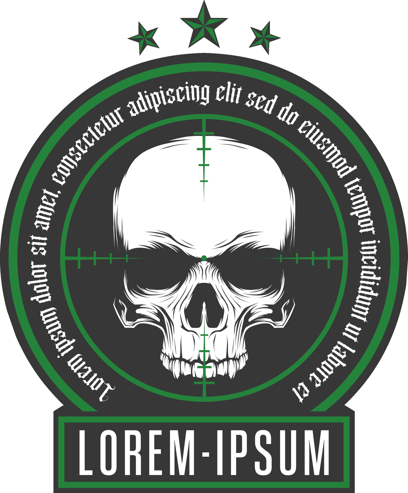 Skull face emblem logo vector illustration 26779947 Vector Art at Vecteezy