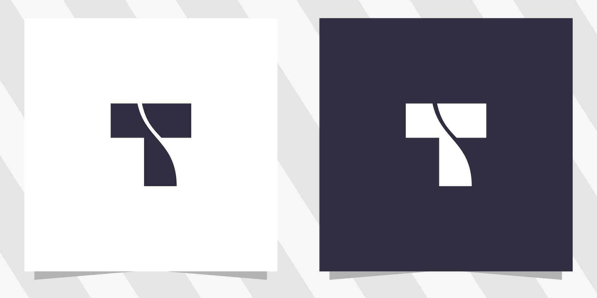 letter t logo design vector
