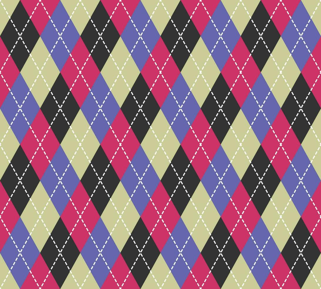 Argyle Pattern vector ,Fabric texture background