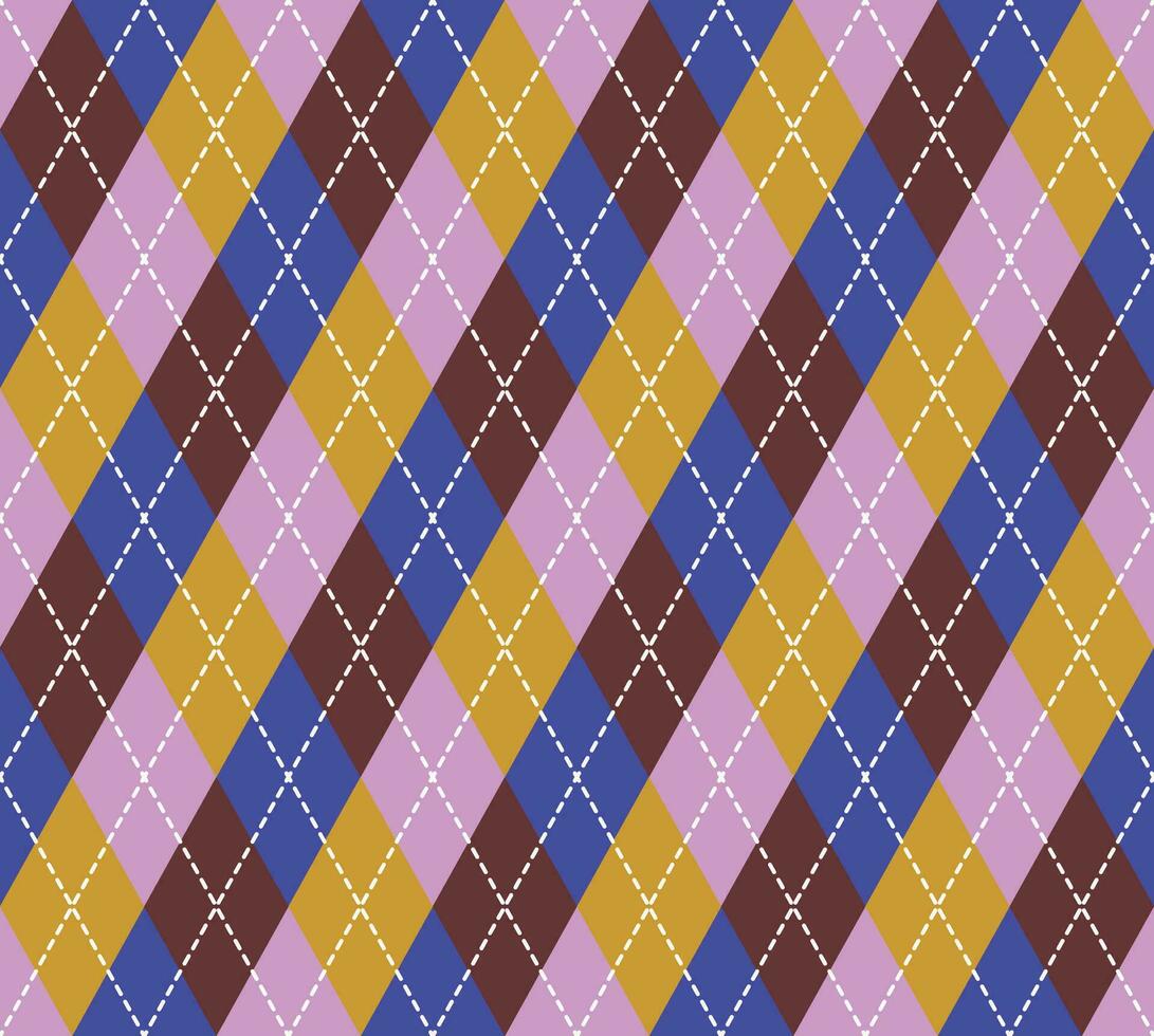 Argyle Pattern vector ,Fabric texture background