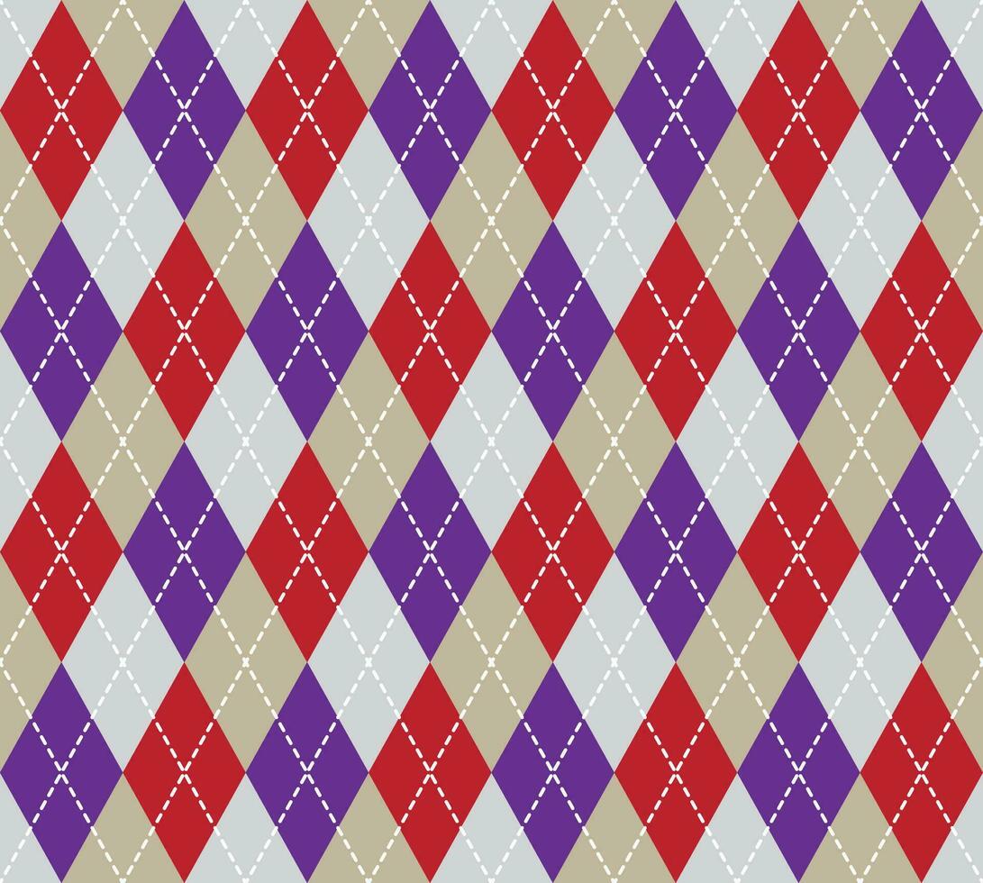 Argyle Pattern vector ,Fabric texture background