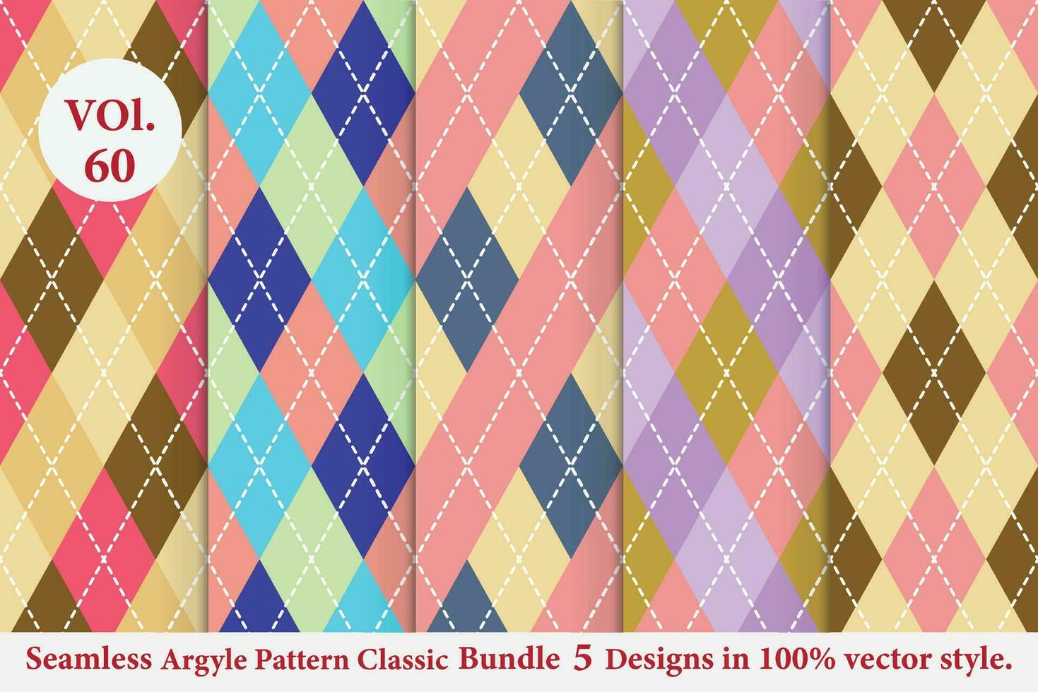 Argyle Pattern vector designs Traditional,Fabric texture background