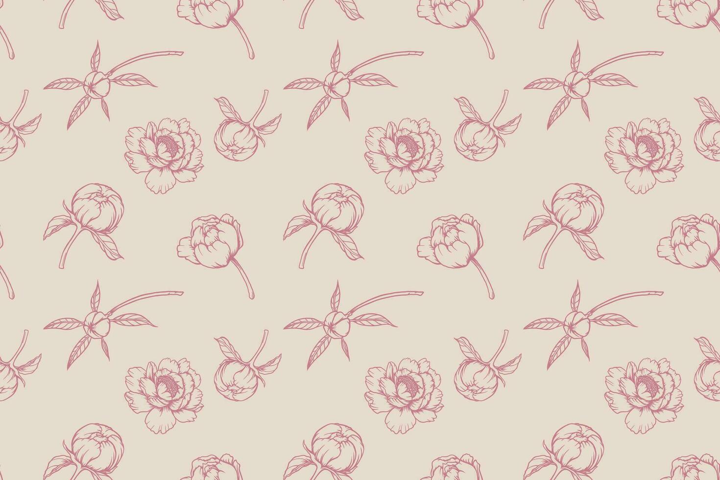 floral pattern in vintage hand drawn, with baby soft colors. vector files