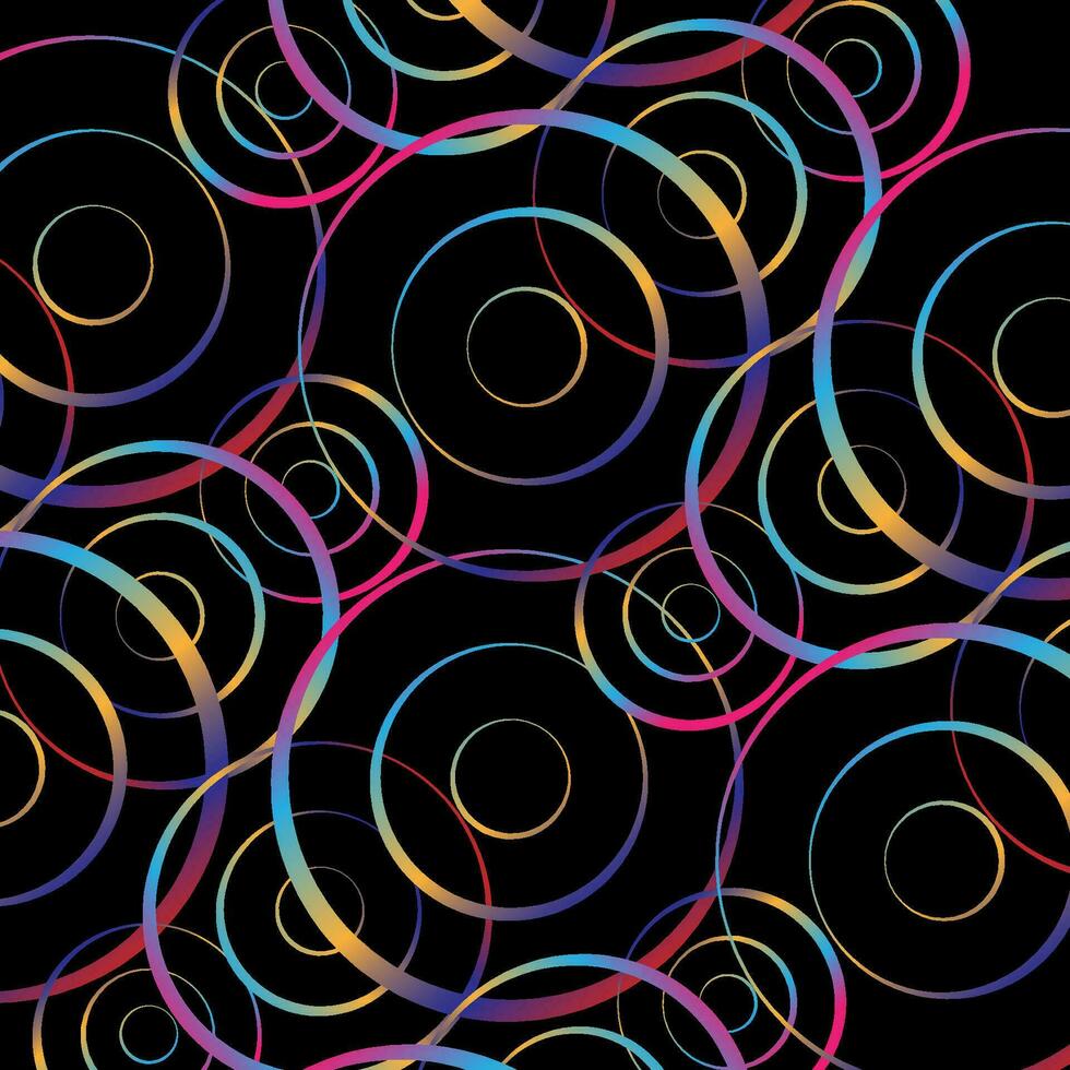 A bright abstract background with swirls lines on a dark background. Design of flyers for parties, banners for websites and presentations vector