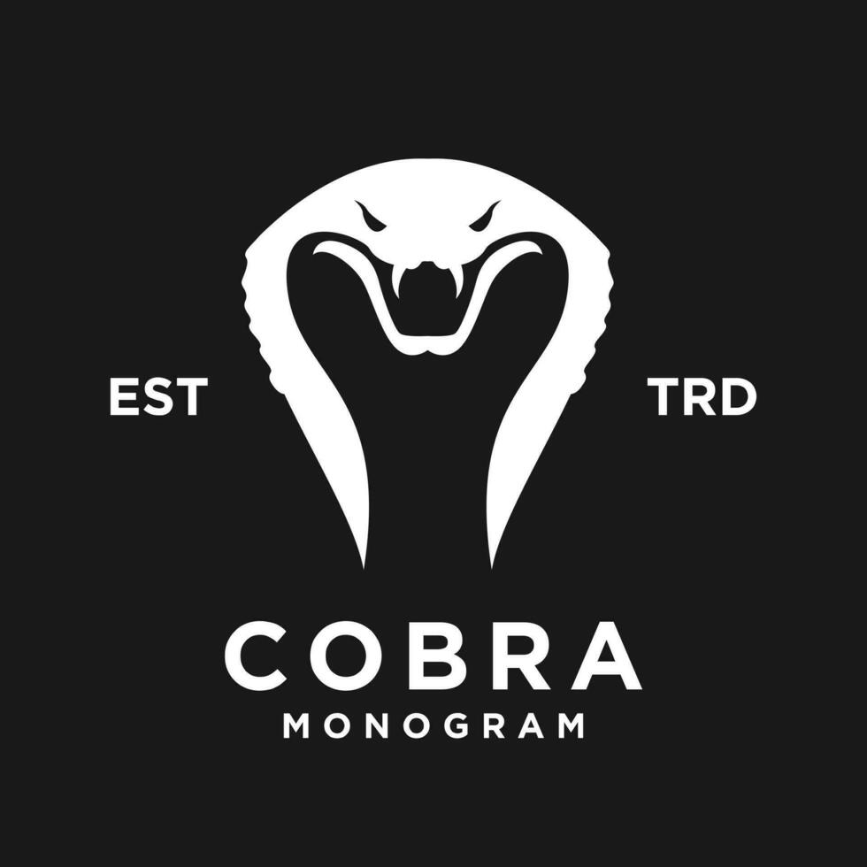 cobra serpiente logo icono diseño vector