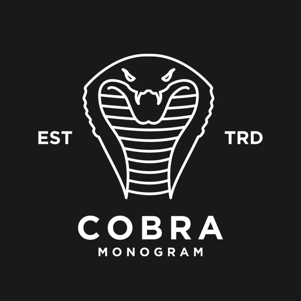 cobra serpiente logo icono diseño vector