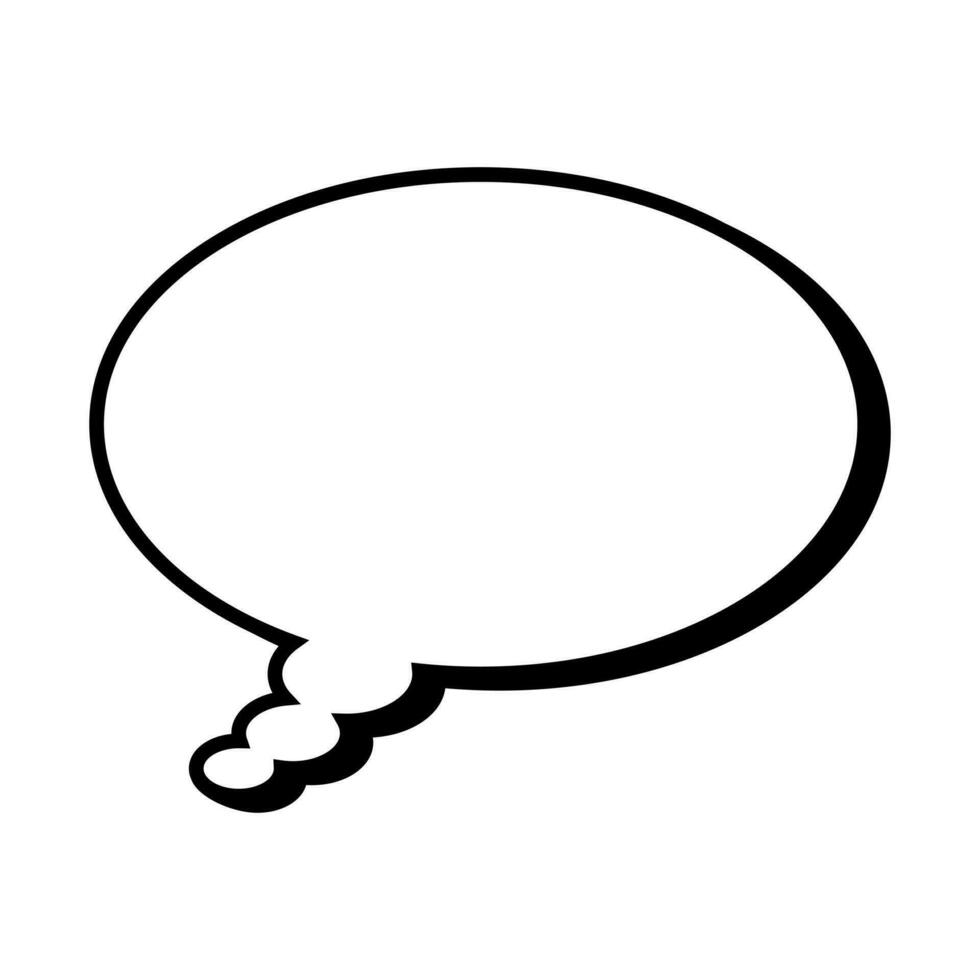 Speech  bubble  icon. Flat  design. Isolated white background vector