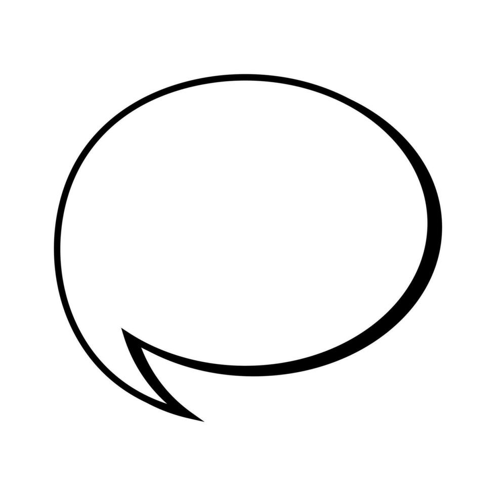 Speech  bubble  icon. Flat  design. Isolated white background vector