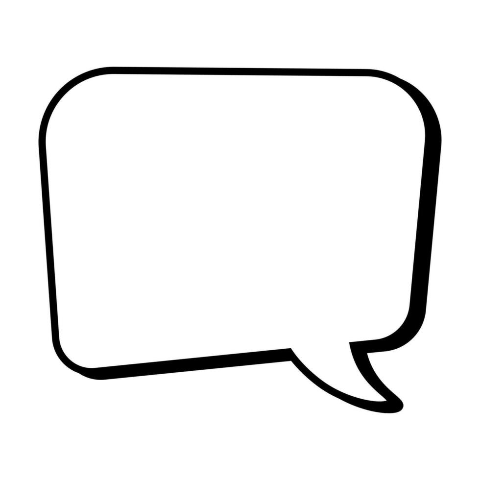 Speech  bubble  icon. Flat  design. Isolated white background vector