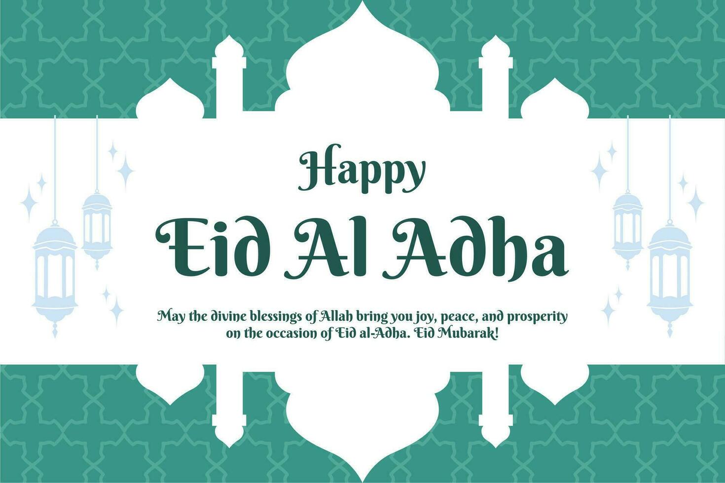Simple Islamic Background Template vector