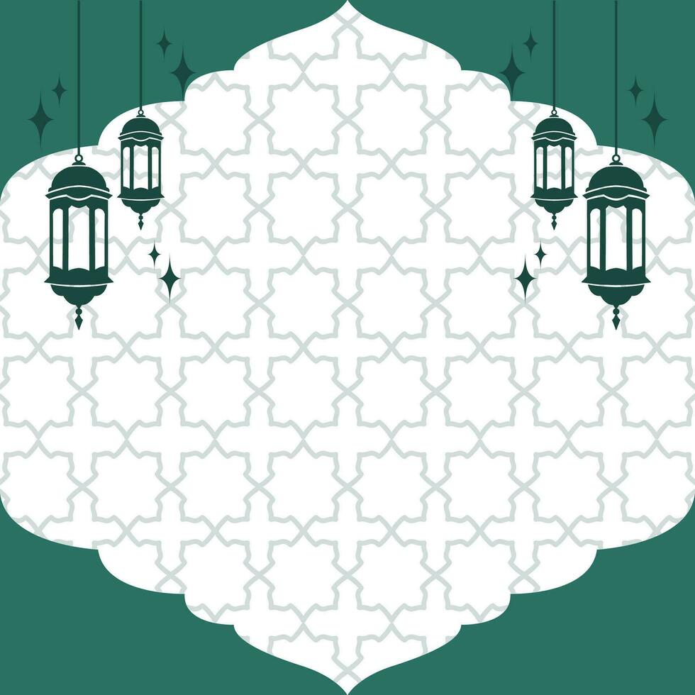 Simple Islamic Background Template vector