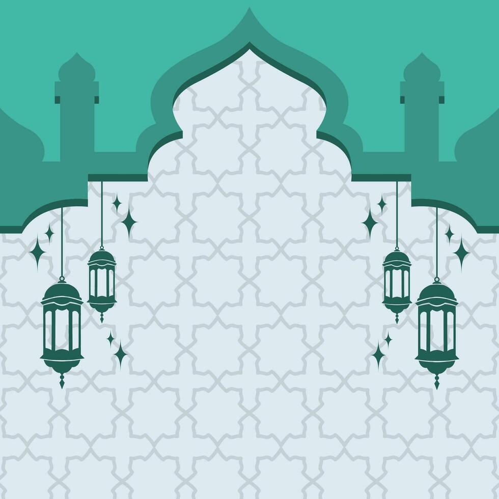 Simple Islamic Background Template vector