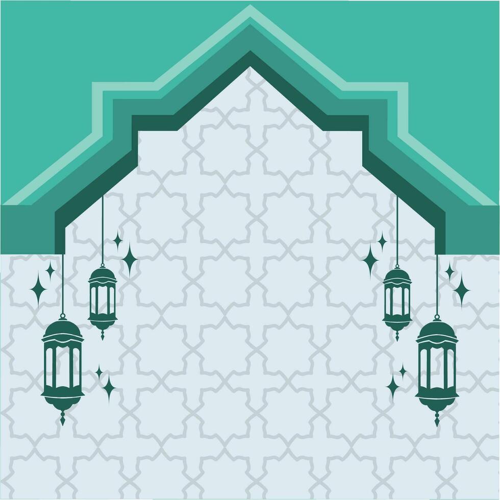 Simple Islamic Background Template vector