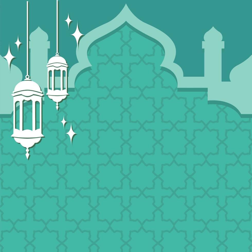 Simple Islamic Background Template vector