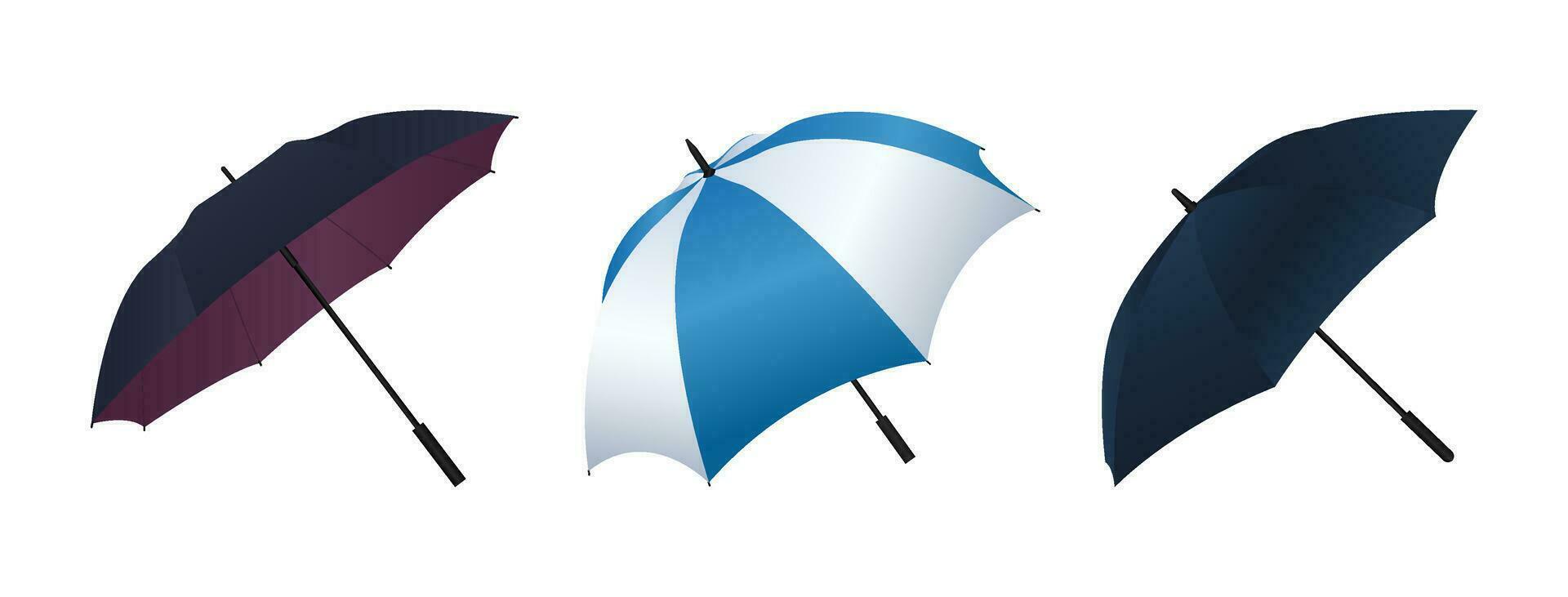 Open Umbrella For Monsoon Season Design vector