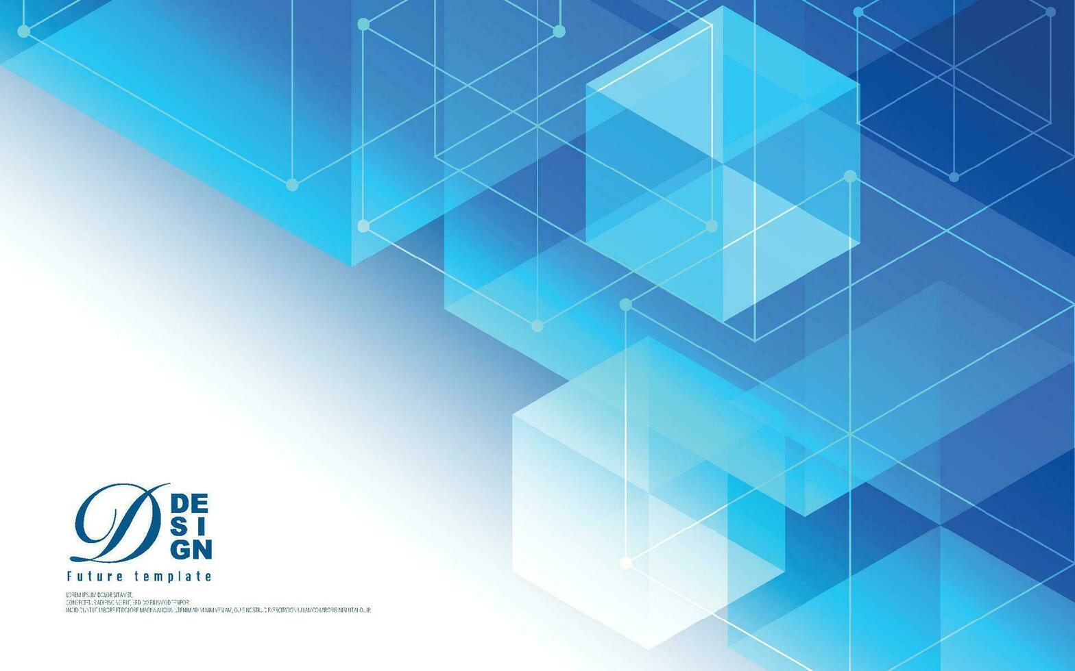 Geometric hexagon technology abstract background vector