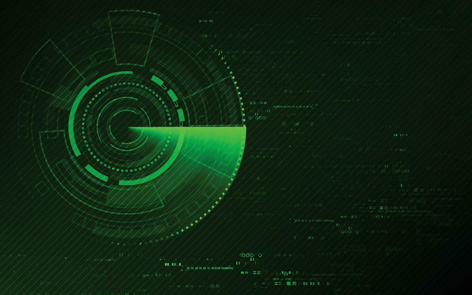 Radar scan searching abstract technology background vector