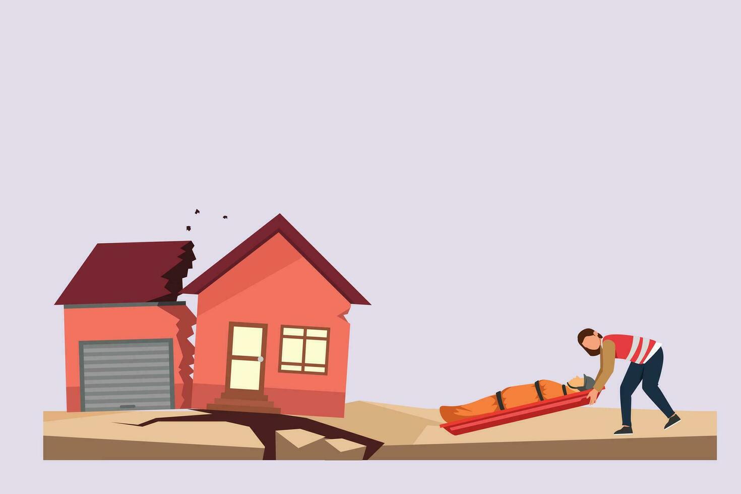 First aid. Emergency rescue concept. Colored flat vector illustration isolated.