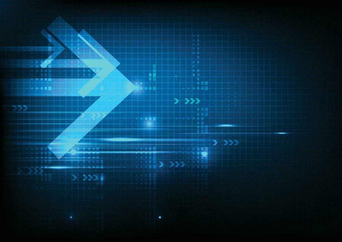 Abstract technology background with arrow future vector