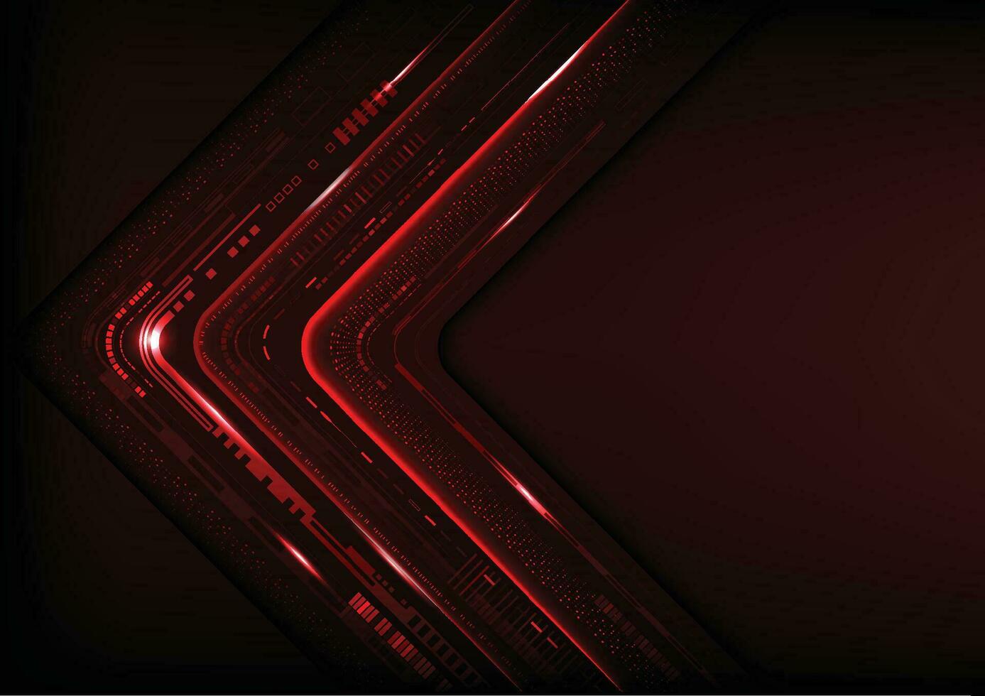 Digital technology futuristic abstract red background vector