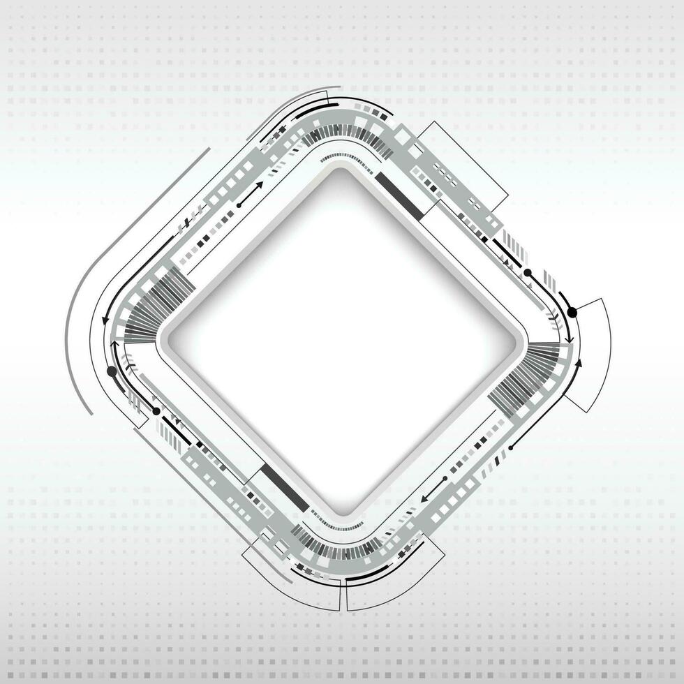 Digital copy space frame technology background vector