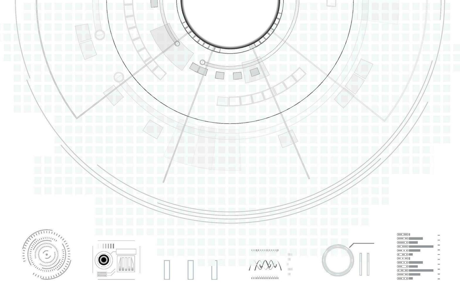 Gray background digital structure elements technology vector