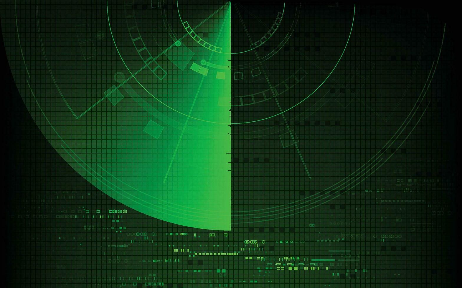 Radar scan abstract technology background vector