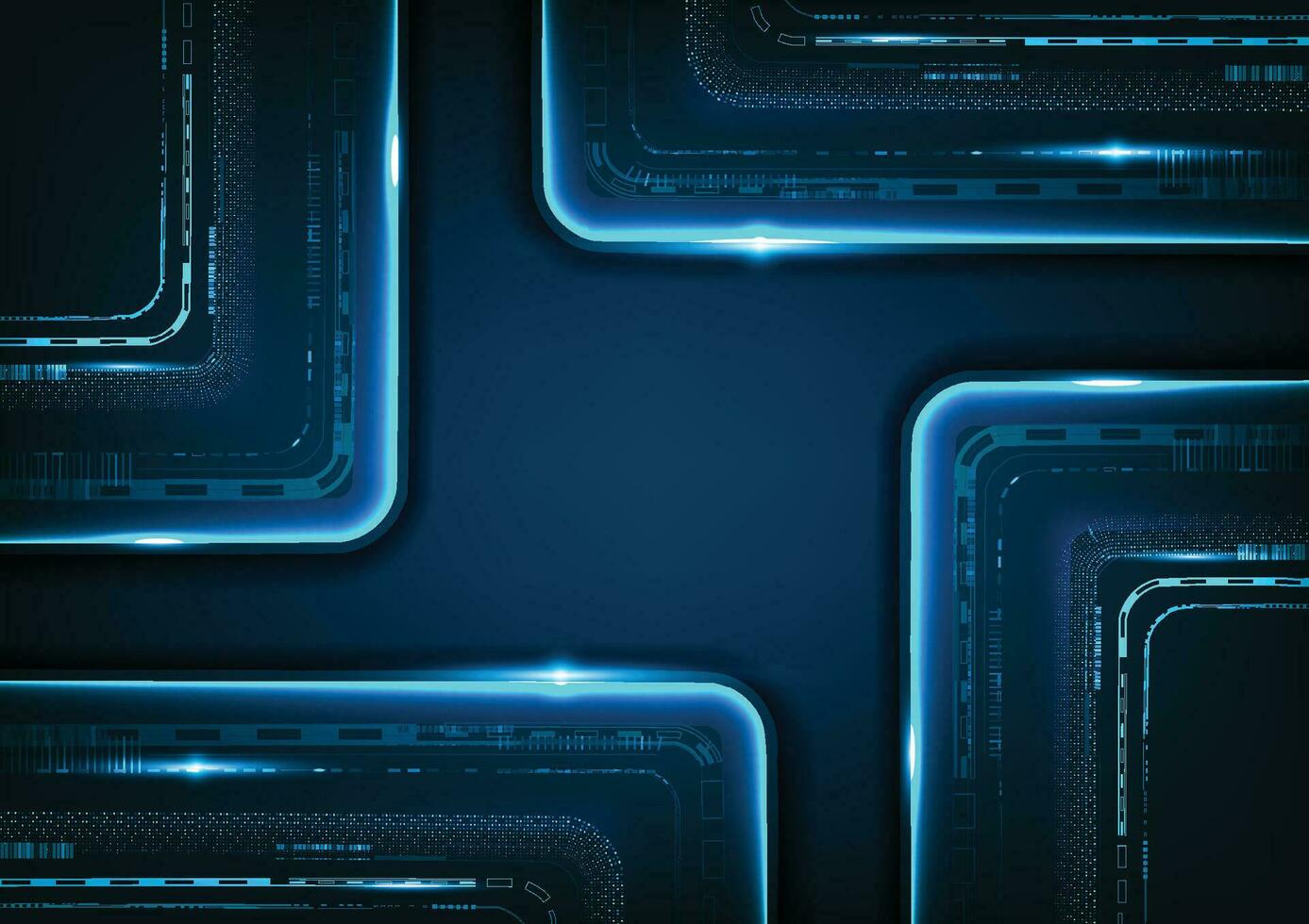 Digital technology futuristic background to successful vector