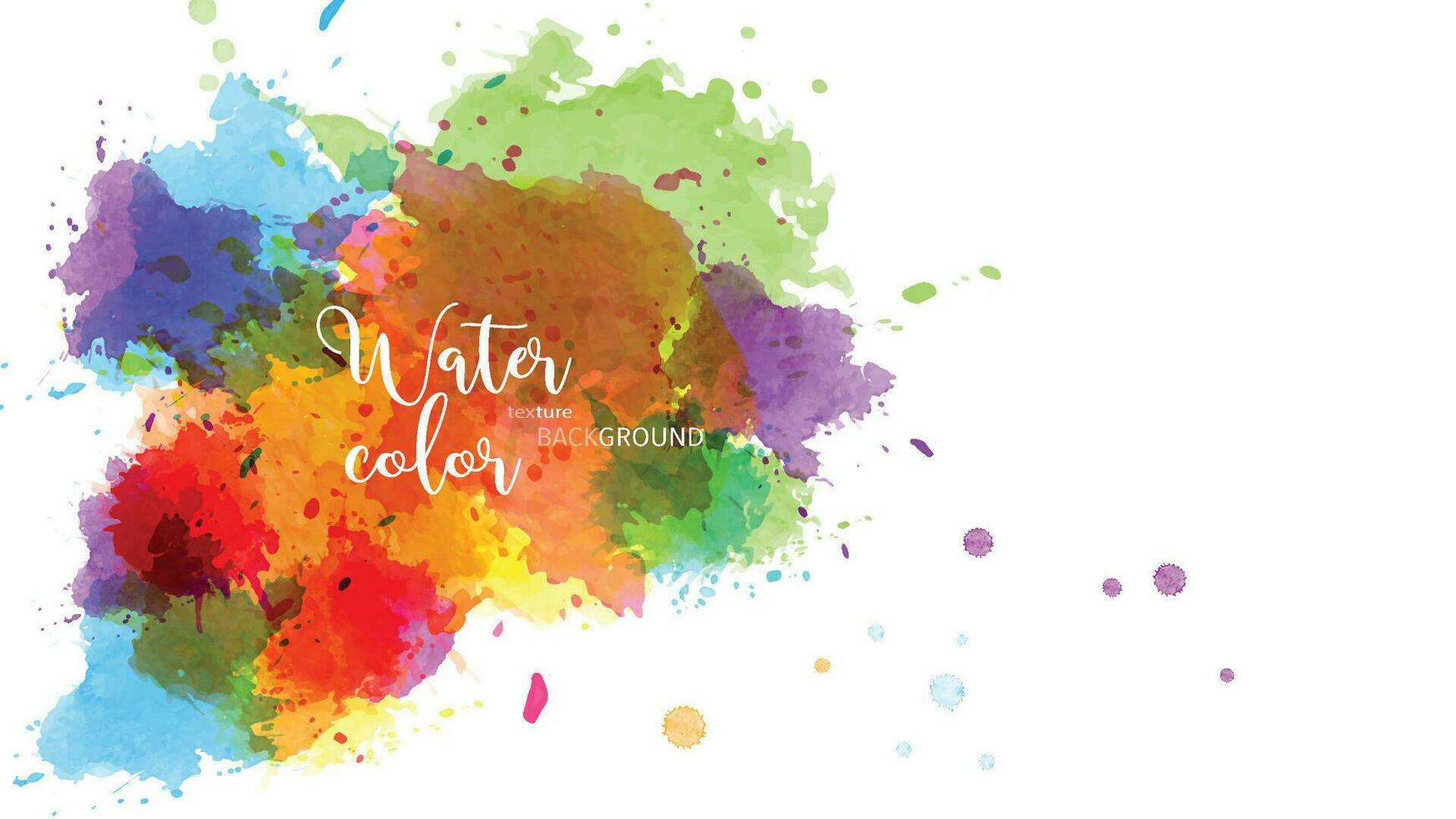 Colorful splash abstract watercolor for decoration and background vector