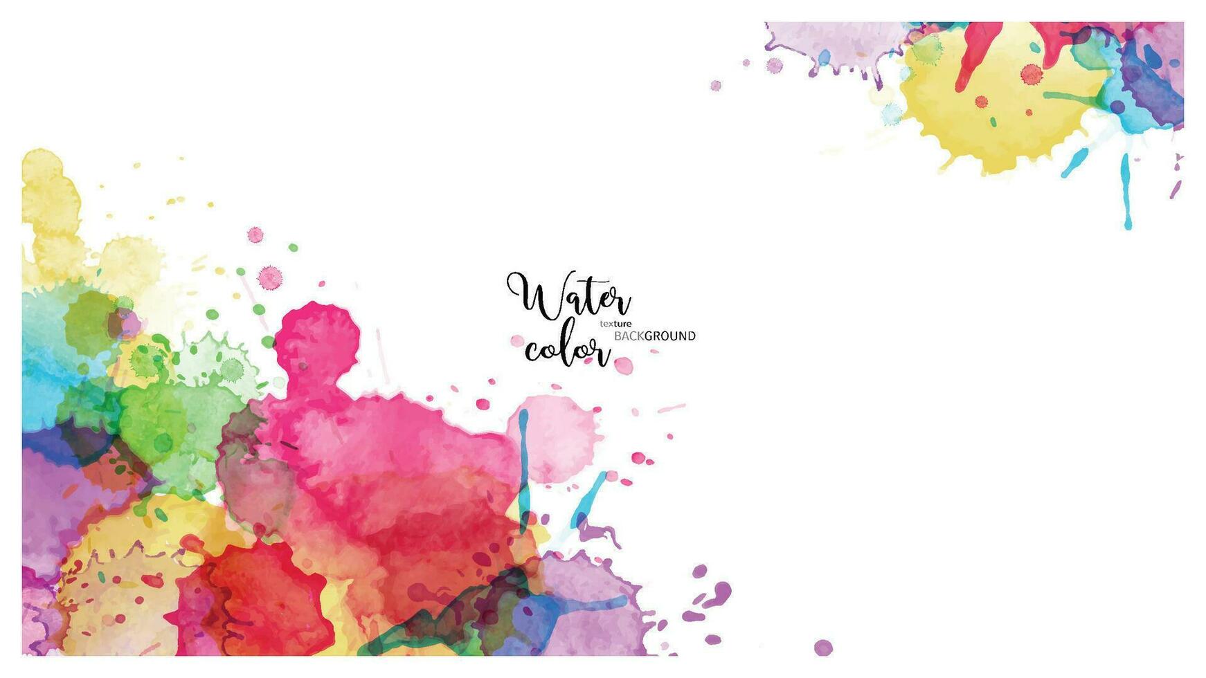 Abstract surface of Multicolored splash watercolor blot background vector